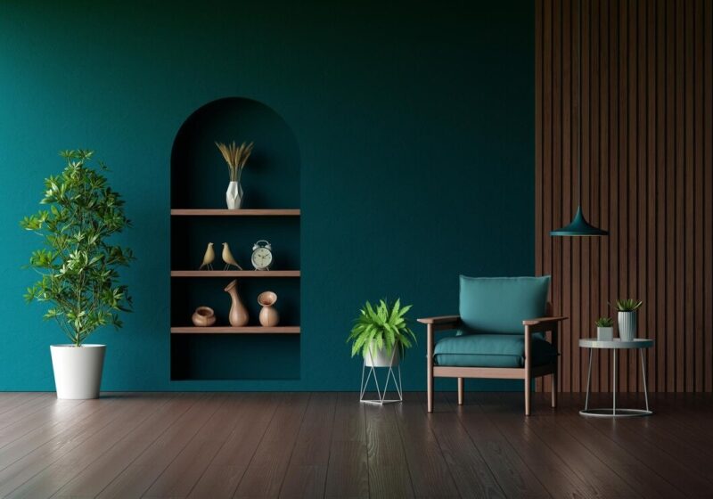 dark green home decor